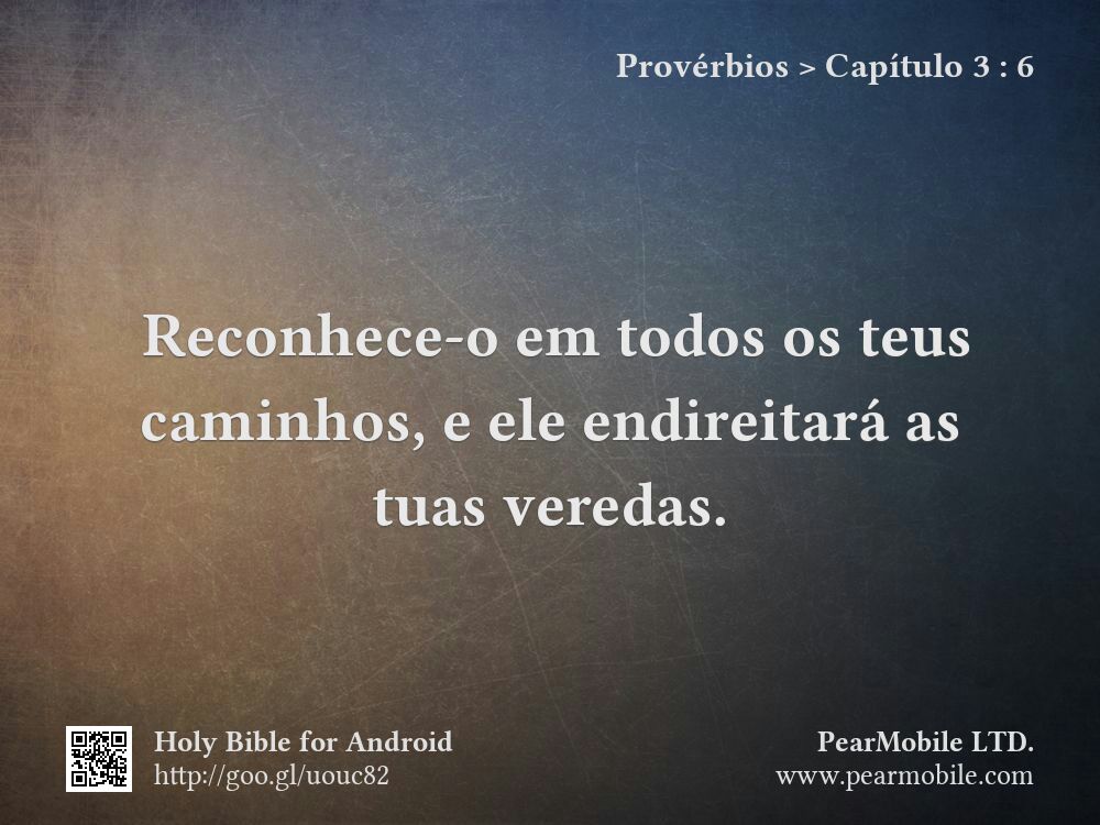 Provérbios, Capítulo 3:6